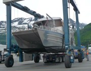 K Cat (12 Gross Tons) being loaded for travel to the North Slope