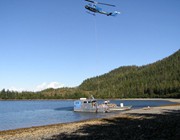 Offloading vessels with a helicopter, makes the physical part a lot easier.